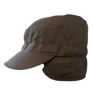 Military BDU Combat Cap Black Sz 7 Small Ear Flaps Made In USA Militaria Ripstop